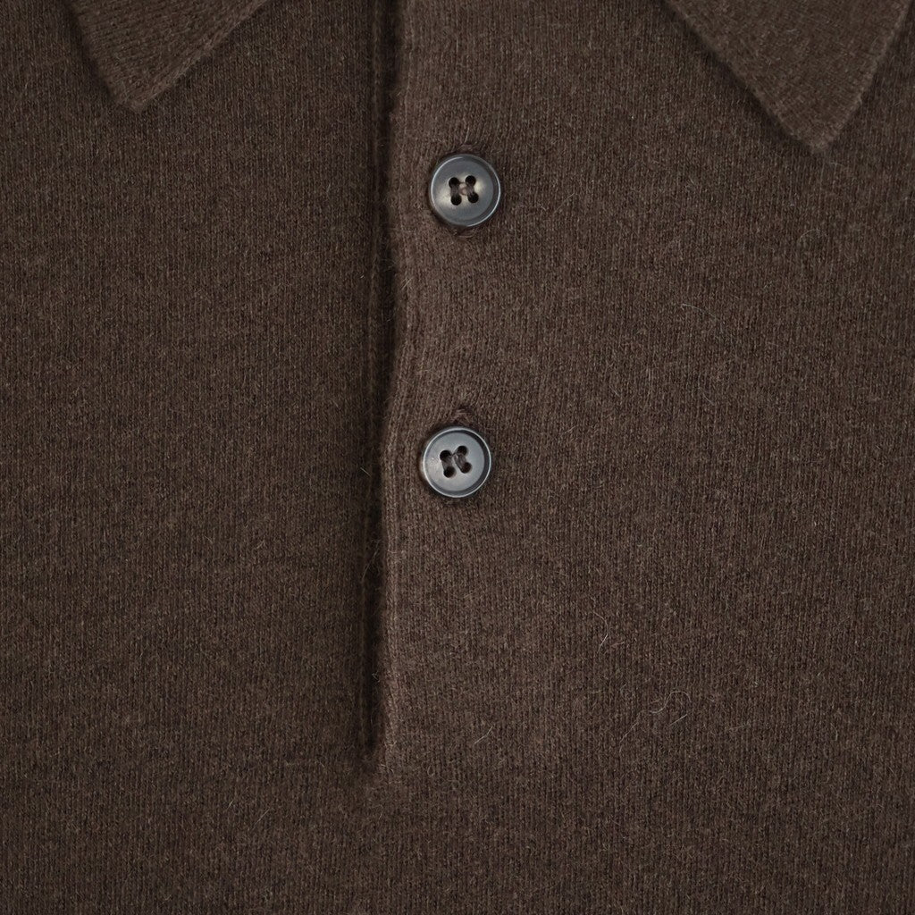 SUNSHINE CASHMERE POLO #BROWN [BN-26FM-059]