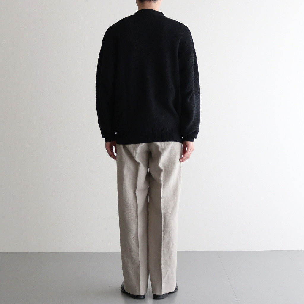 W/Li 2tuck Wide Tapered Trousers #BEIGE [NEP-SS2503M]