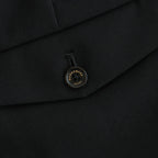 DOUBLE PLEATED SEMI EASY TROUSERS #BLACK [A26C07PT02C]