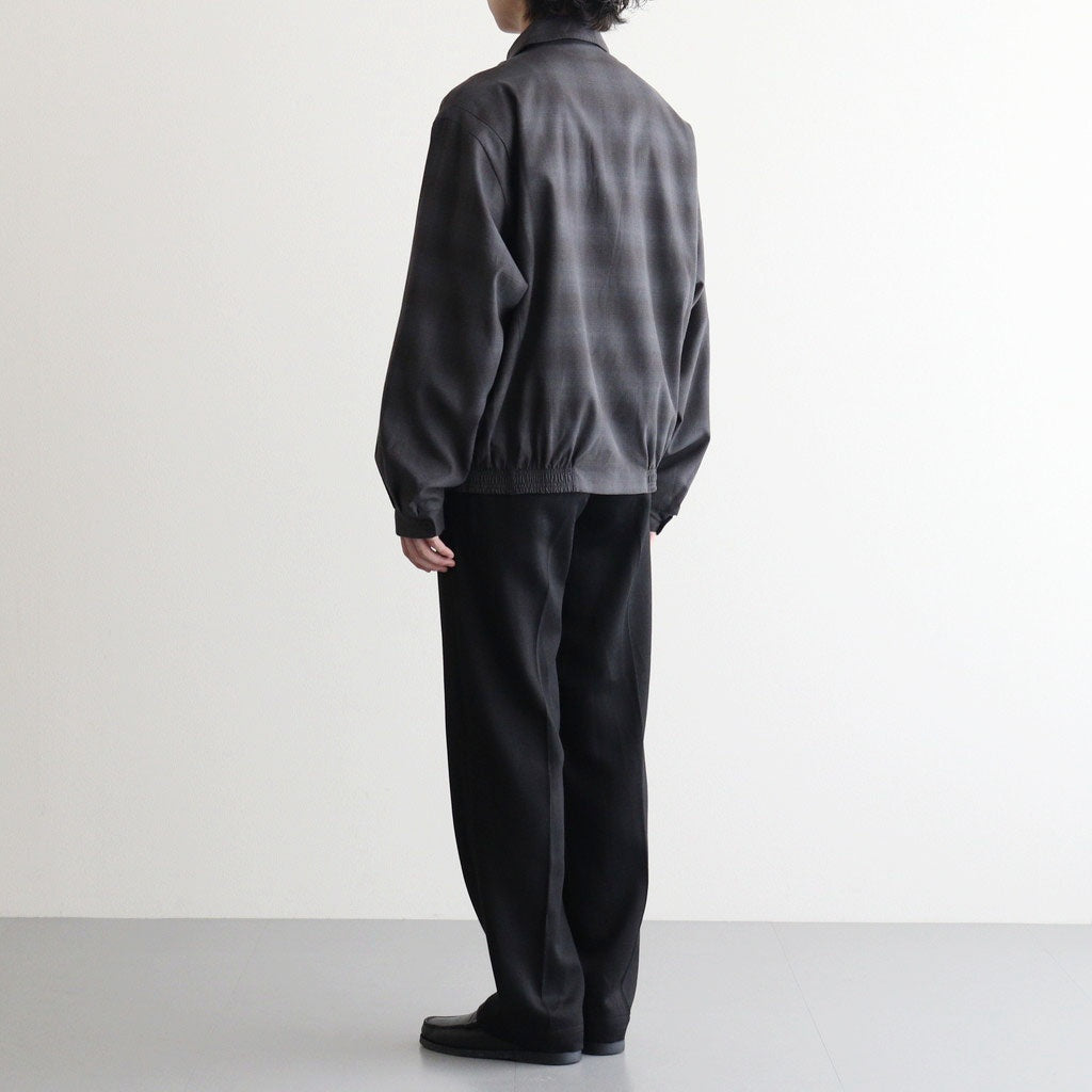 PLEATED-POCKET RICKY JACKET #GRAPHITE PLAID [261OJ-JK07]
