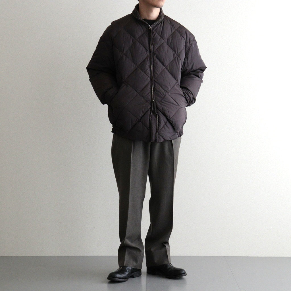 HIGH-COUNT SILK MITTEN PUFF JACKET #WHISKY [252OJ-JK13]