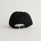 NYLON TWILL CURVED VISOR CAP #BLACK [Y01011]