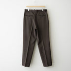 REGULAR FIT STRAIGHT TROUSERS #BROWN BIRD’S-EYE [M26C10PT03C]