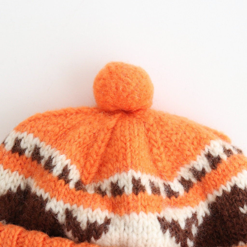 CANADIAN KNIT CAP - SNOWMAN #ORANGE [Z01011]