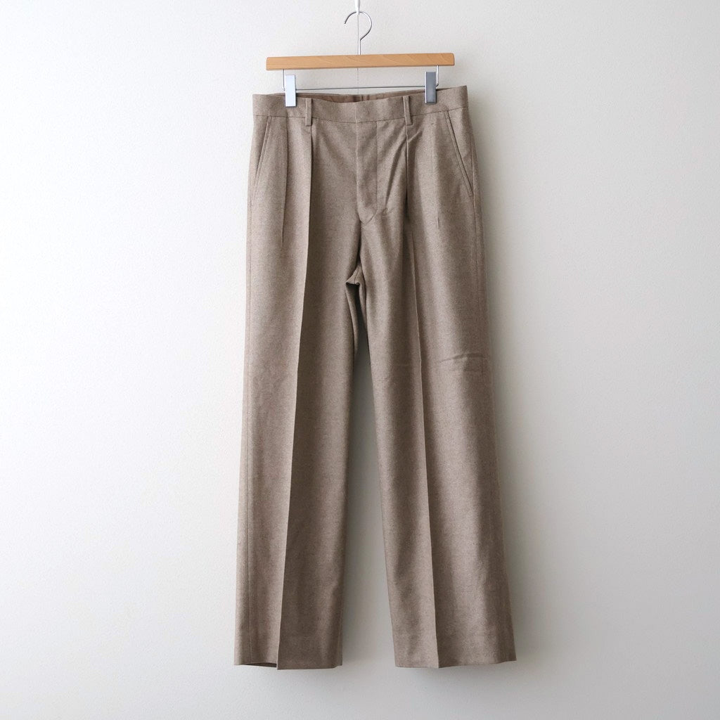 WO/Ca 2tuck Wide Tapered Trousers #Mix Beige [NEP-AW2507M]