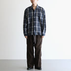 Flannel PALAKA Check Shirt #Navy [S25FG016]