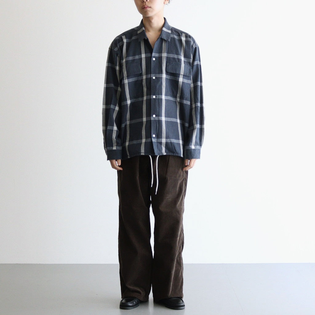 Flannel PALAKA Check Shirt #Navy [S25FG016]