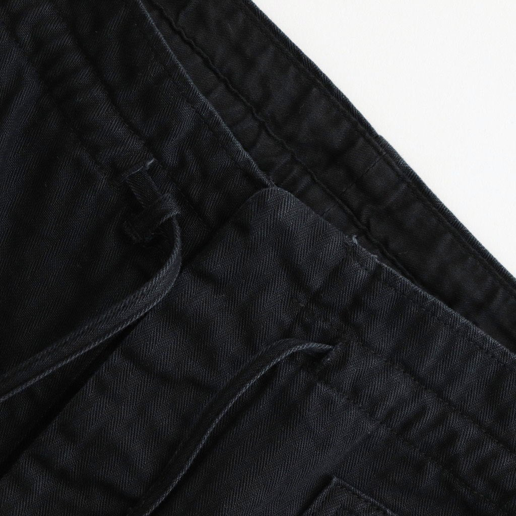 PATINA HERRINGBONE GATHERING TROUSER #ONYX [251OJ-PT07]