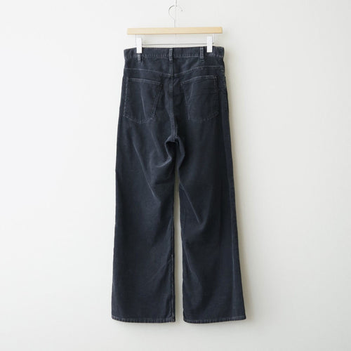 SULFUR-DYED BLEACHED CORDUROY PANTS #120 FADED NAVY [17062 40044]
