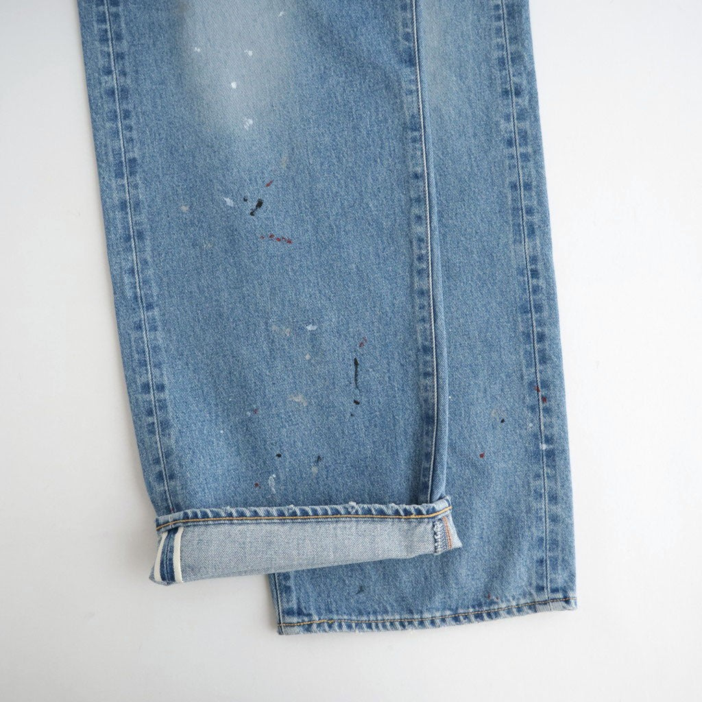USED-FINISHED 13.5oz STRAIGHT DENIM #110 INDIGO [17062 40027]