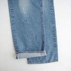 USED-FINISHED 13.5oz STRAIGHT DENIM #110 INDIGO [17062 40027]