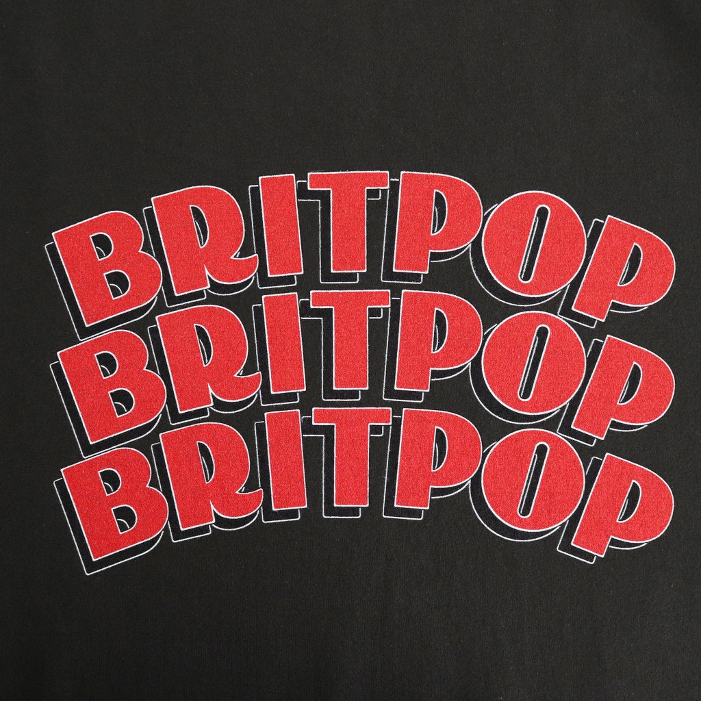 BRITPOP Print Tee WIDE #InkBlack×Red-PT [bROOTS25S34A]