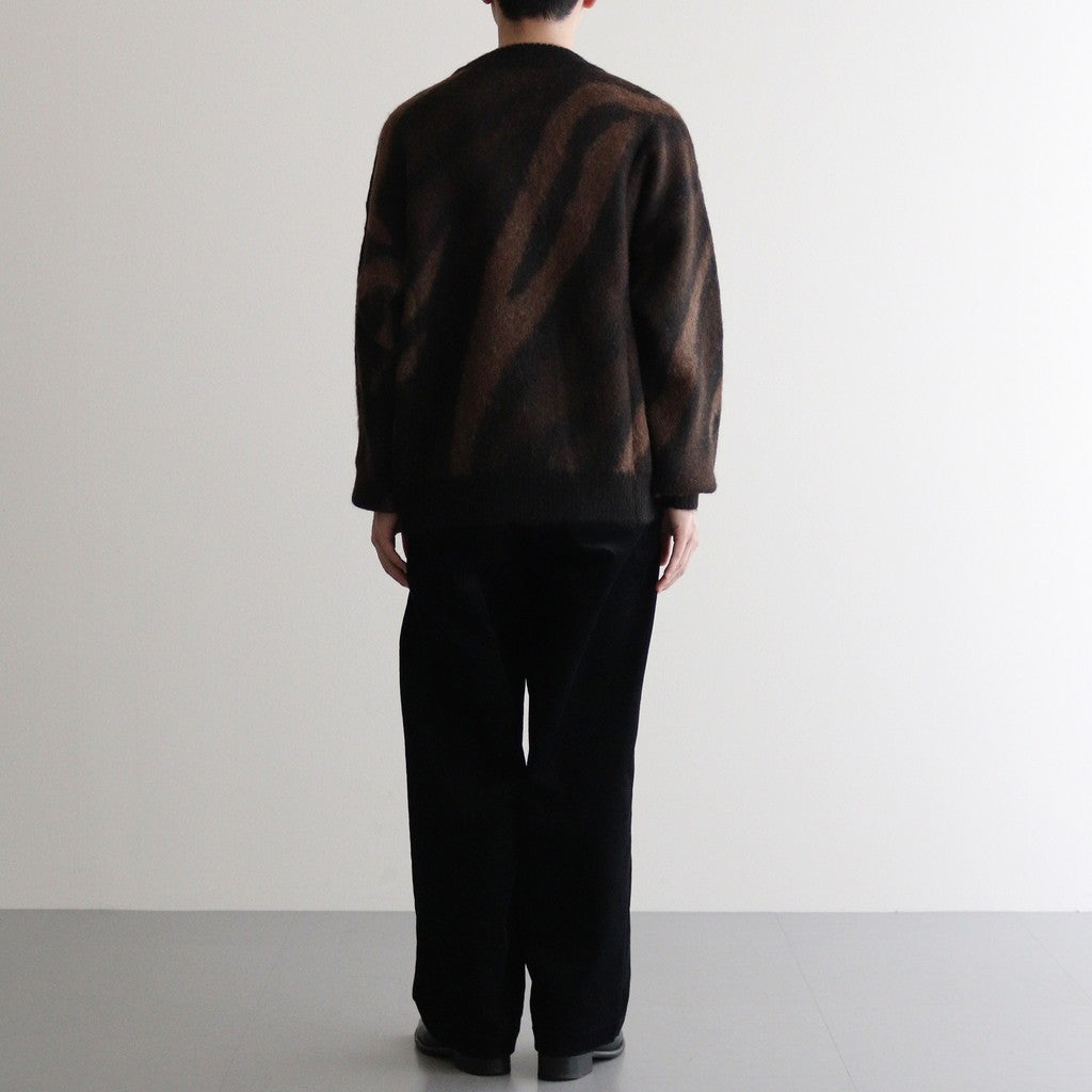 BIAS ZEBRA PATTERN JUMPER #NATURAL BROWN MIX [A24C20SW02C]