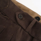 DOUBLE-PLEATED SMARTY TROUSER #WHISKY [252OJ-PT08]