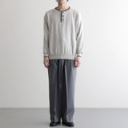 Cotton Silk Henleyneck #Silver Gray [NEP-SS2627]