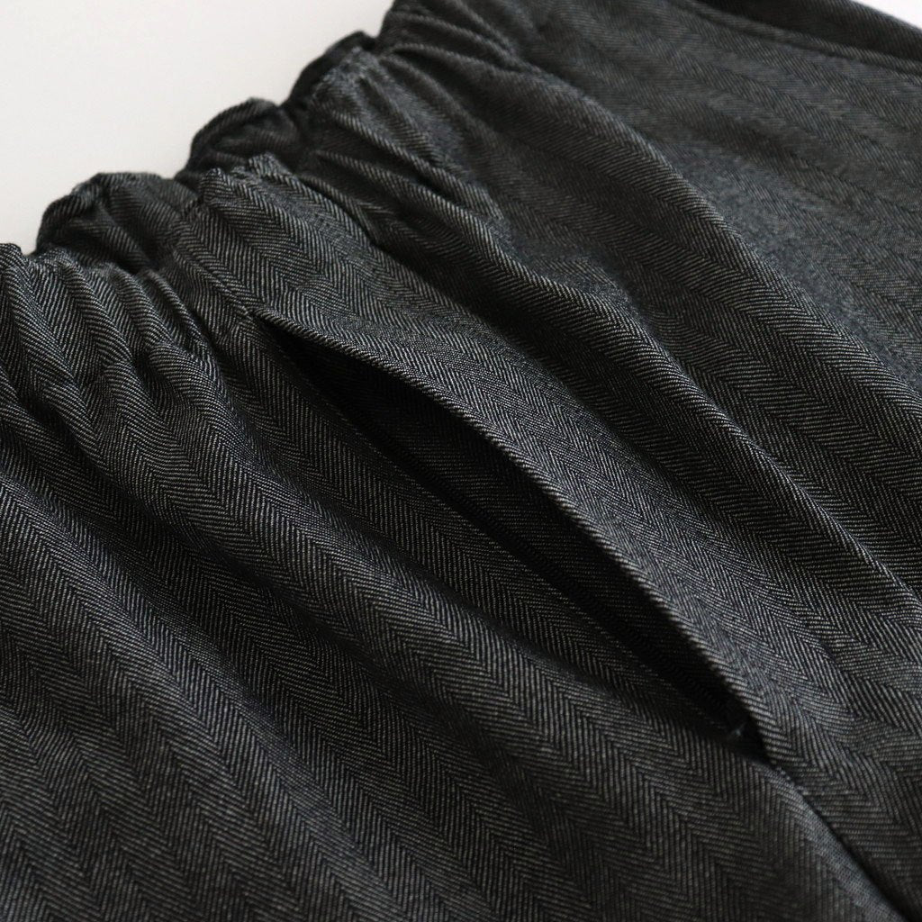 WIDE LEG EASY PANTS #HERRINGBONE [M25C12PT02C]