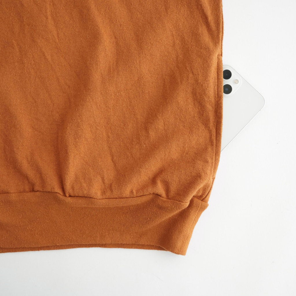 Co/Silk Nep Harf-zip P/O #DustyOrange [BHS25S037F26]
