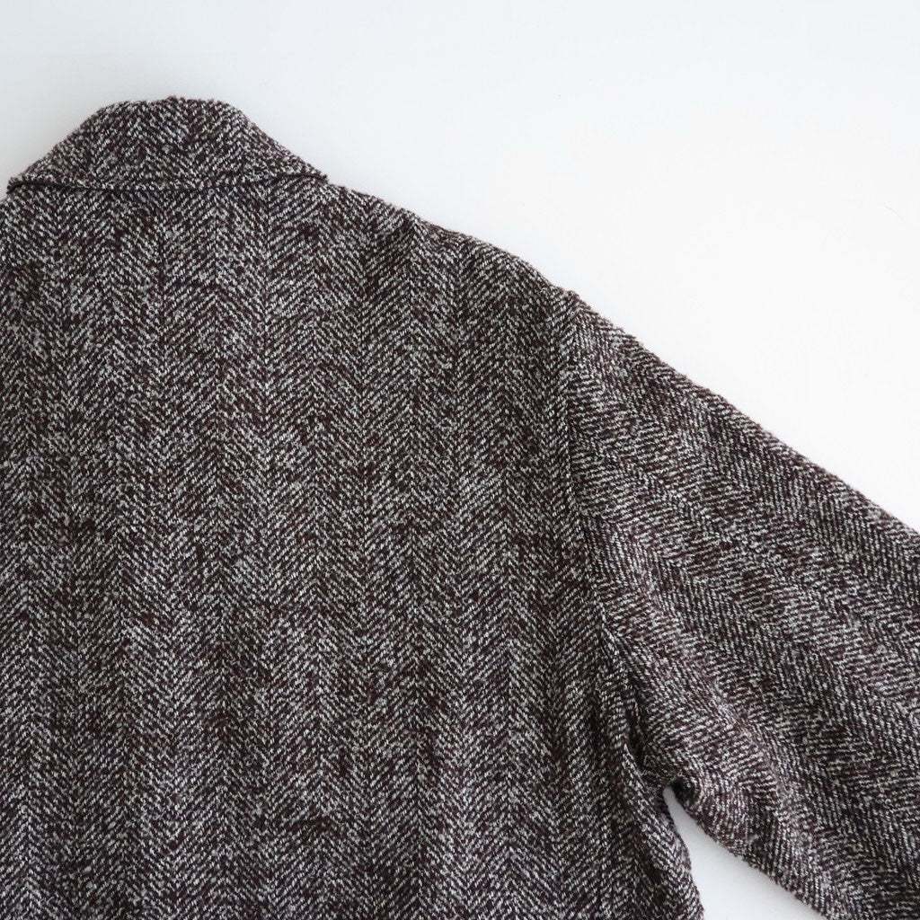 LOOP TWEED SEAM POCKET BLOUSON #HERRINGBONE LOOP TWEED [26W-BIS-JK26H]