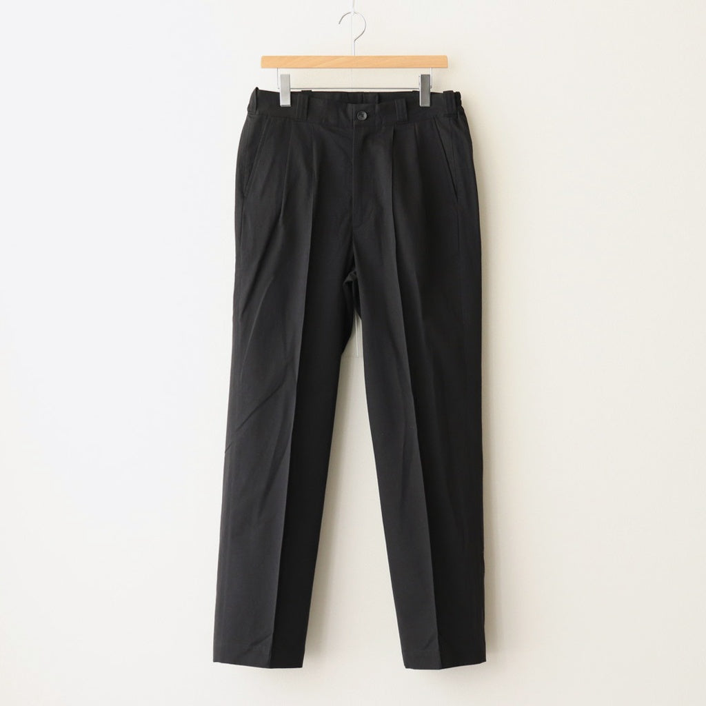FRONT TUCK ARMY TROUSER #ONYX [251OJ-PT08] – Diffusion