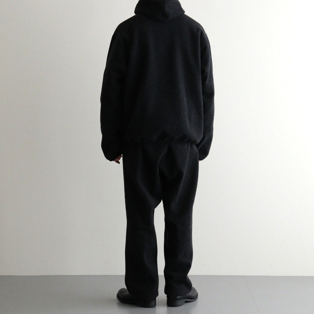 HOODED FLEECE JACKET #CHARCOAL [PMAU-CL03]