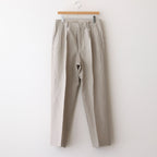 W/Li 2tuck Wide Tapered Trousers #BEIGE [NEP-SS2503M]
