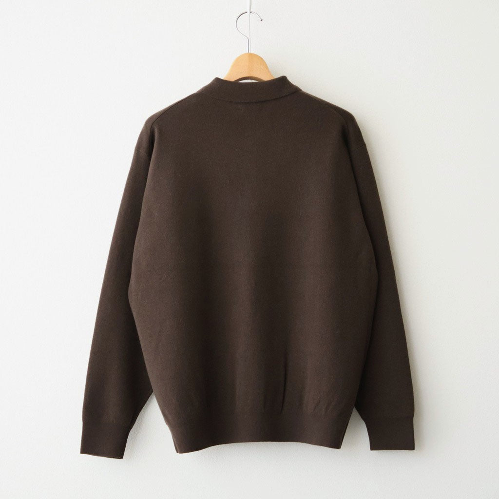 SUNSHINE CASHMERE POLO #BROWN [BN-26FM-059]