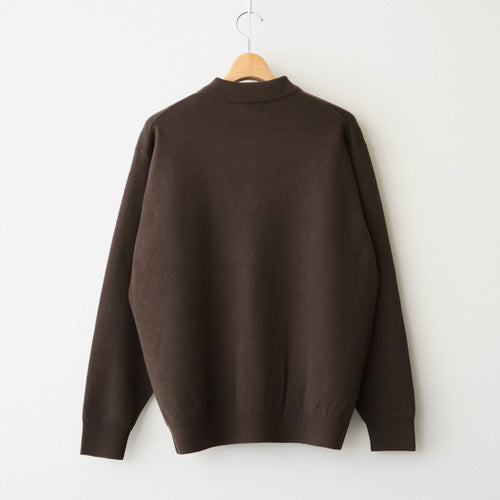 SUNSHINE CASHMERE POLO #BROWN [BN-26FM-059]