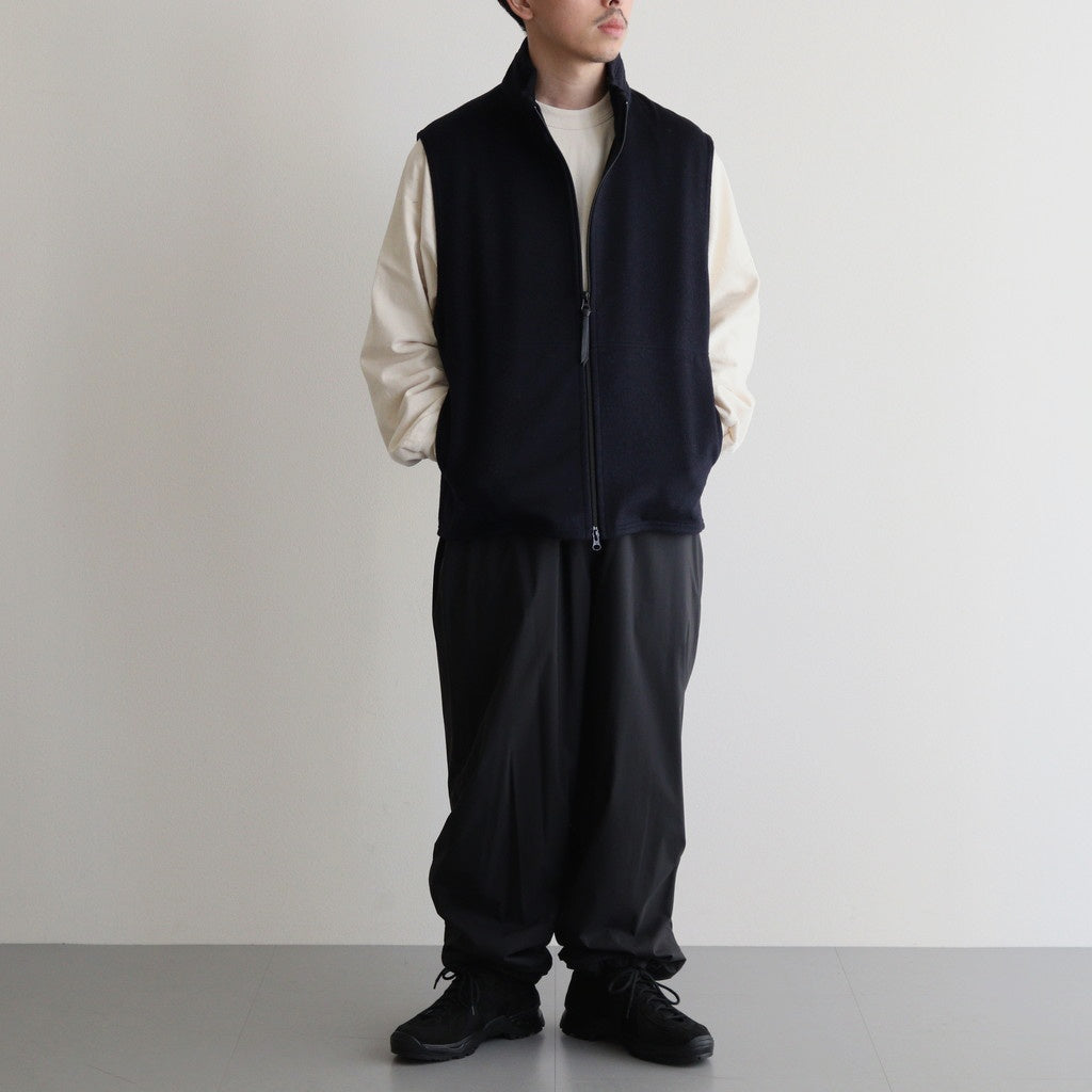 ZIP UP VEST #DARK NAVY [M24D10BL02A]