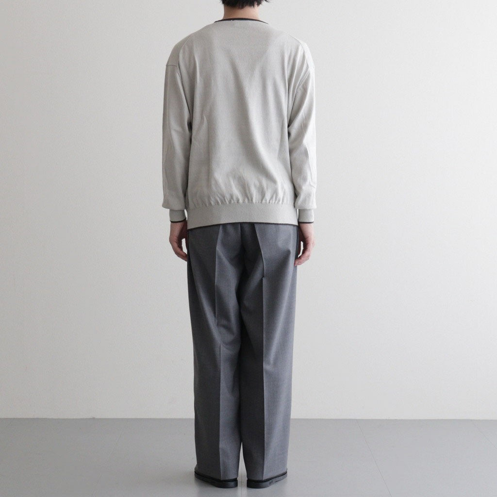 Cotton Silk Henleyneck #Silver Gray [NEP-SS2627]