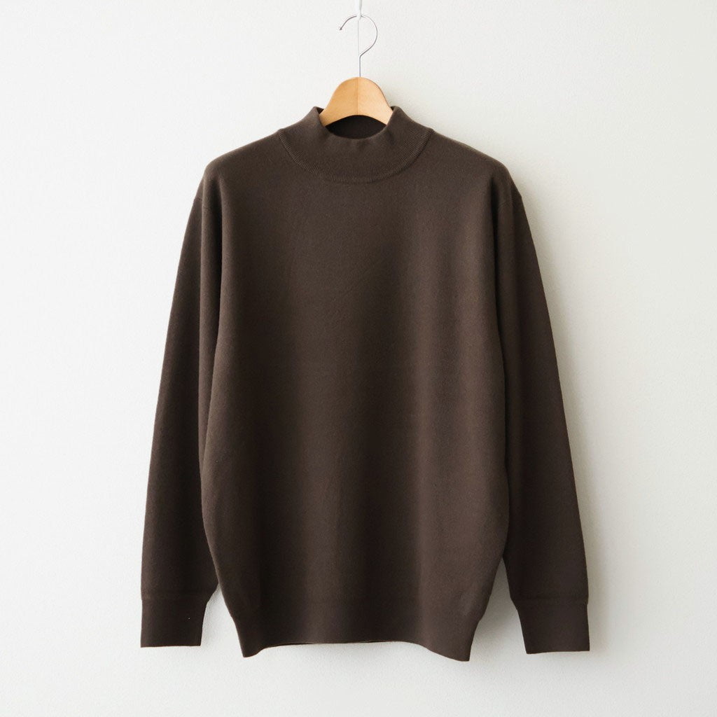 SUNSHINE CASHMERE MOCK NECK #BROWN [BN-26FM-058]