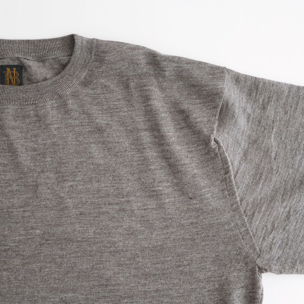 CHOMA CREW NECK #GREIGE [BN-26SM-058]