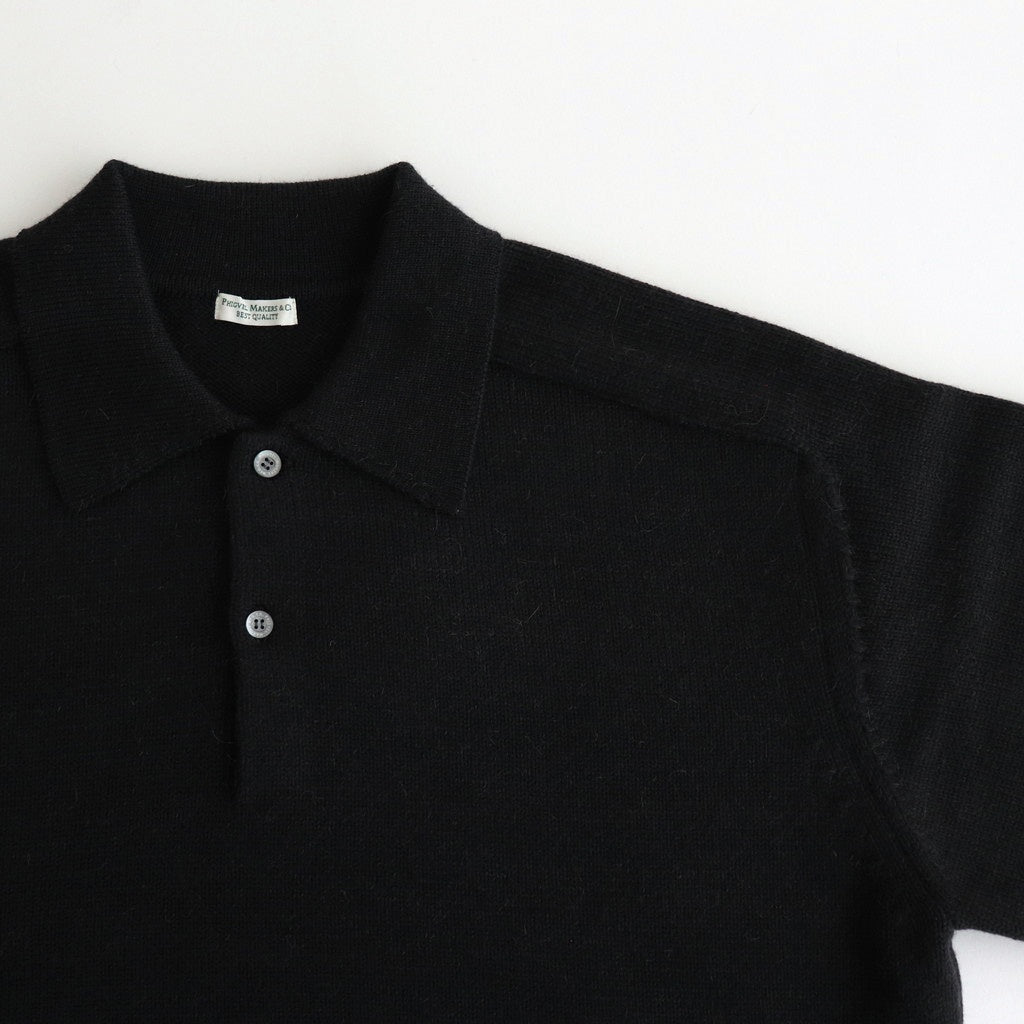 KNIT POLO #GRAPHITE [PMAS-KN04]