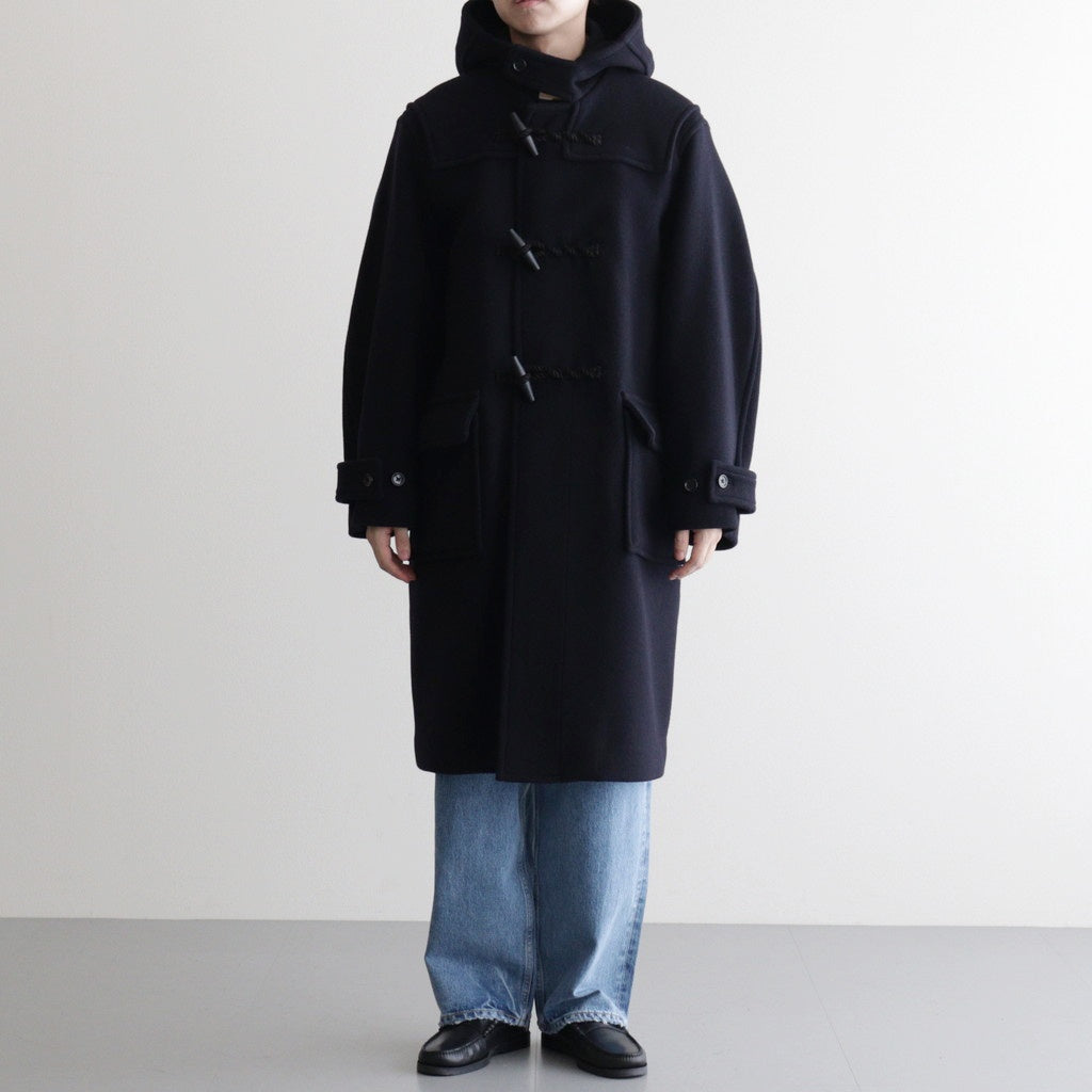 Wool Felton Duffle Coat #DarkNavy×Black-toggle [bROOTS25F2