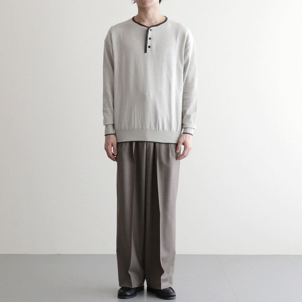 SUPER120'S CHAMBRAY WOOL 3TACK TR #050 MOCA [17061 40031]