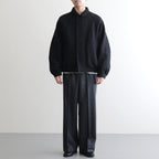 ROUND-COLLAR MOTORING JACKET #ONYX [252OJ-JK04]