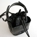 DRAWSTRING BAG #BLACK [BG-48-C-COW-5]