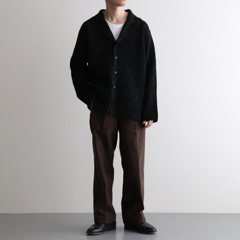 DOUBLE-PLEATED SMARTY TROUSER #WHISKY [252OJ-PT08]