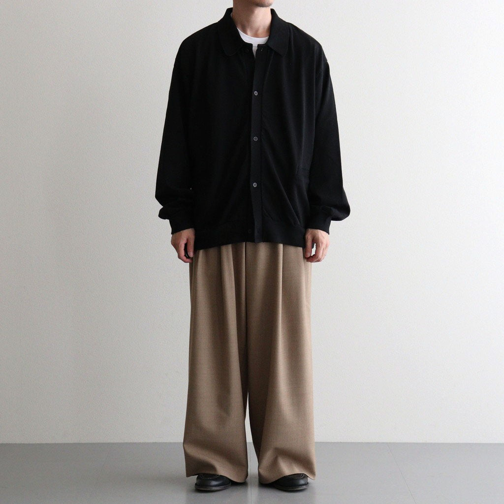 DOUBLE PLEATED BUGGY TROUSERS #BEIGE [M26C06PT01C]