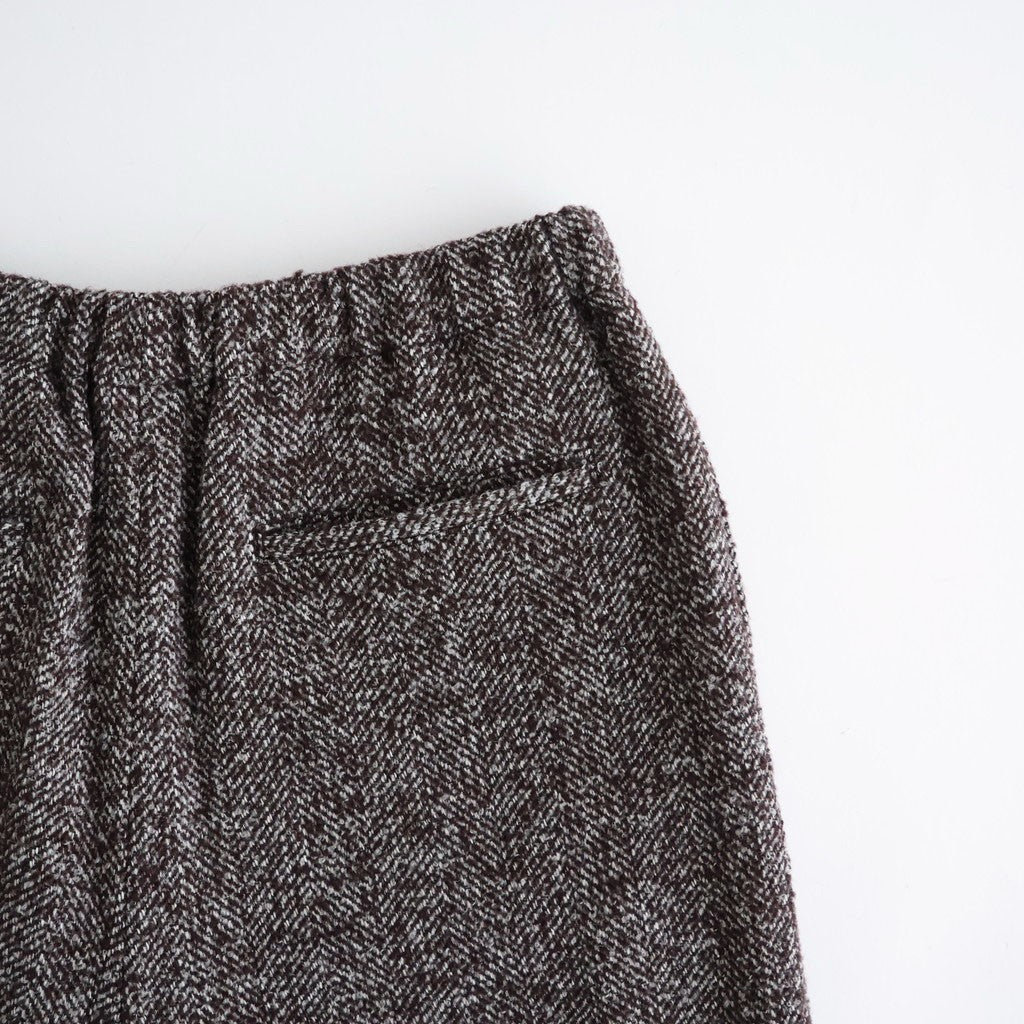 LOOP TWEED EASY WIDE PANTS #HERRINGBONE LOOP TWEED [26W-BIS-PT27H]