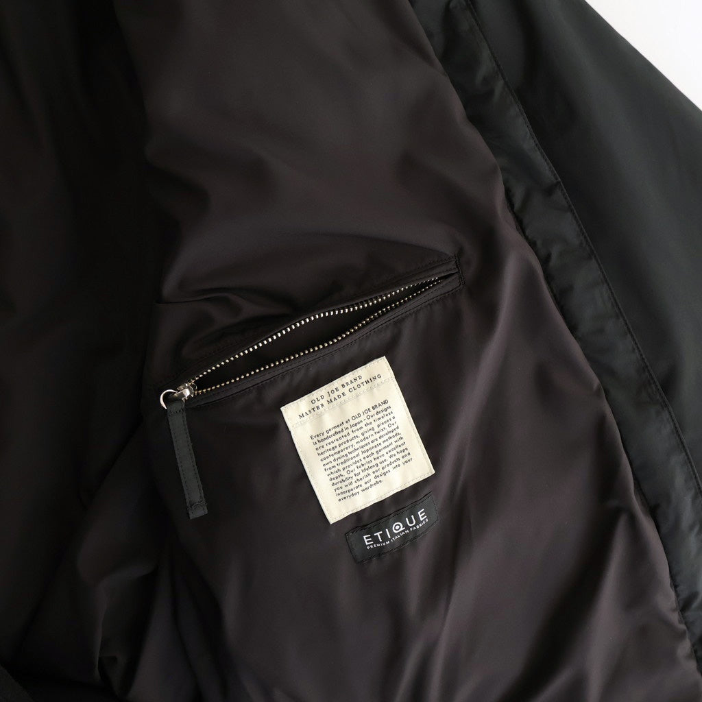 HIGH-COUNT SILK MITTEN PUFF JACKET #BLACK [252OJ-JK13]