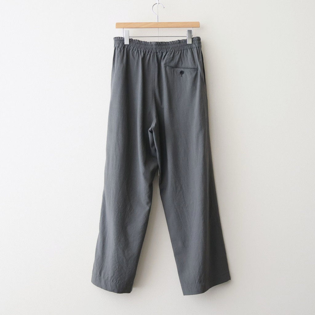 Wool Cupro Easy Wide Trousers #Khaki Gray [NEP-SS2606]