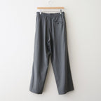 Wool Cupro Easy Wide Trousers #Khaki Gray [NEP-SS2606]