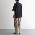 ORGANIC COTTON WASHER SATIN OPEN/C SH #NAVY [16551 50343]