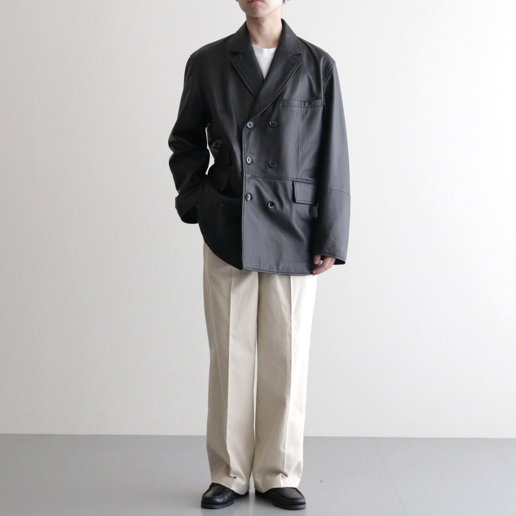 DOUBLE BREASTED JKT #BLACK [SH-62-C-SHEEP-4]