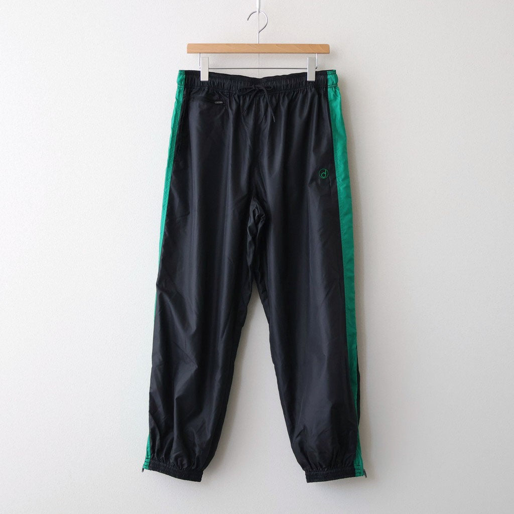 PANEL COLOR TRACK PANTS #BLACK/GRN [DNS26P02]