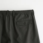 TRIPLE PLEATED EASY TROUSERS #DARK OLIVE [A25A05PT03C]