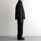 HIGH-COUNT SILK MITTEN PUFF JACKET #BLACK [252OJ-JK13]