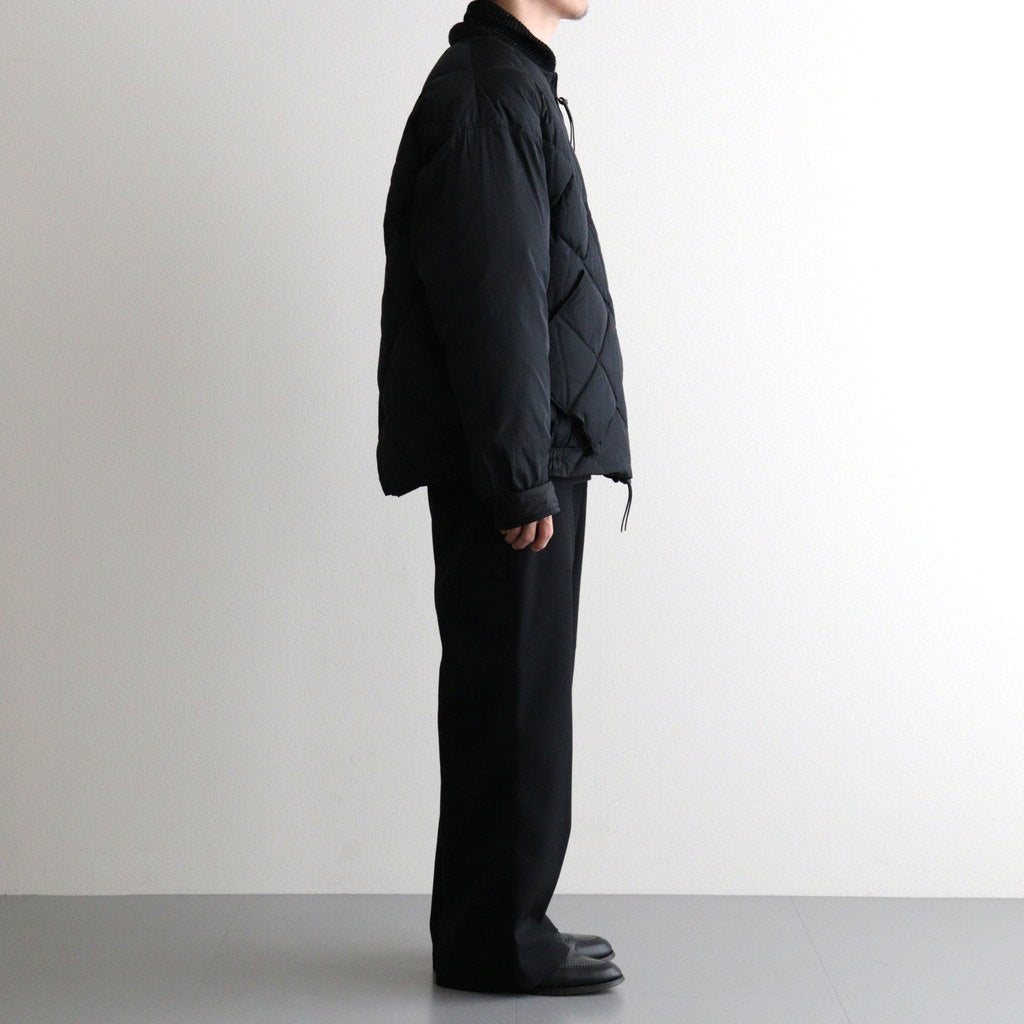 HIGH-COUNT SILK MITTEN PUFF JACKET #BLACK [252OJ-JK13]