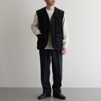 PRINTED CORDS GAME-KEEPER VEST #MARINE BLACK [242OJ-VT03]