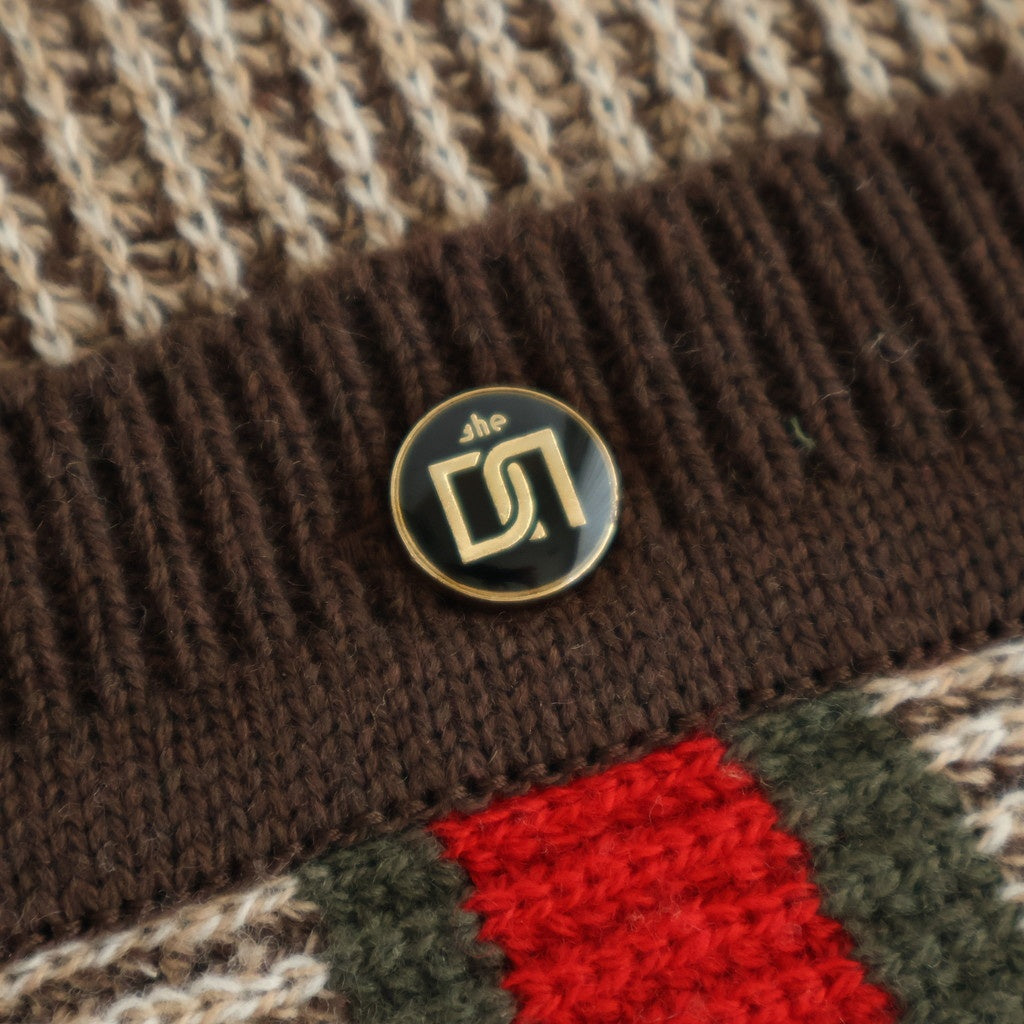 DRIVERS YARDIE KNIT #BROWN [DNA25K02]